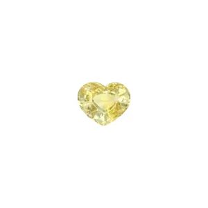 🆕 Pulled Czochralski Yellow Sapphire - HEART