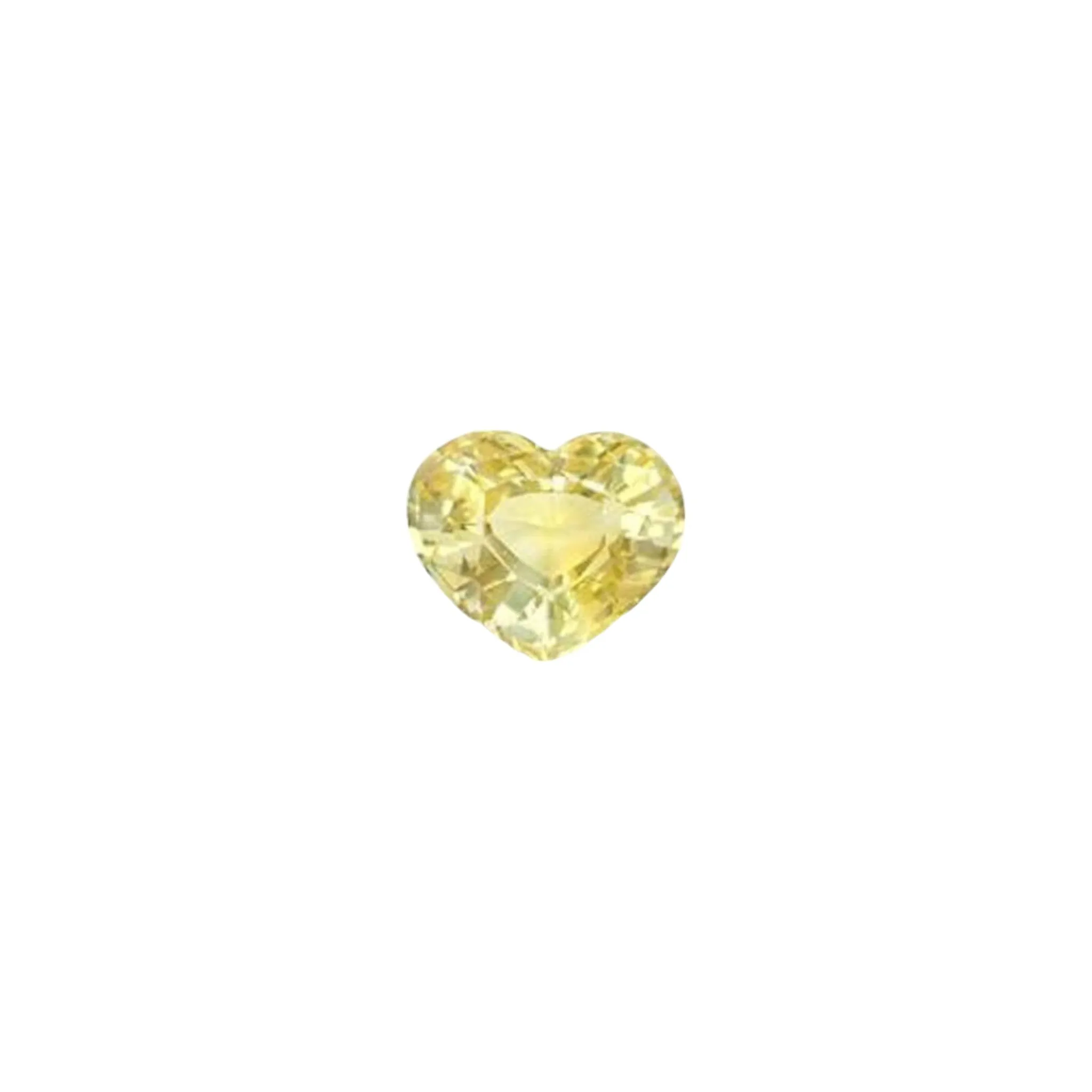 🆕 Pulled Czochralski Yellow Sapphire - HEART