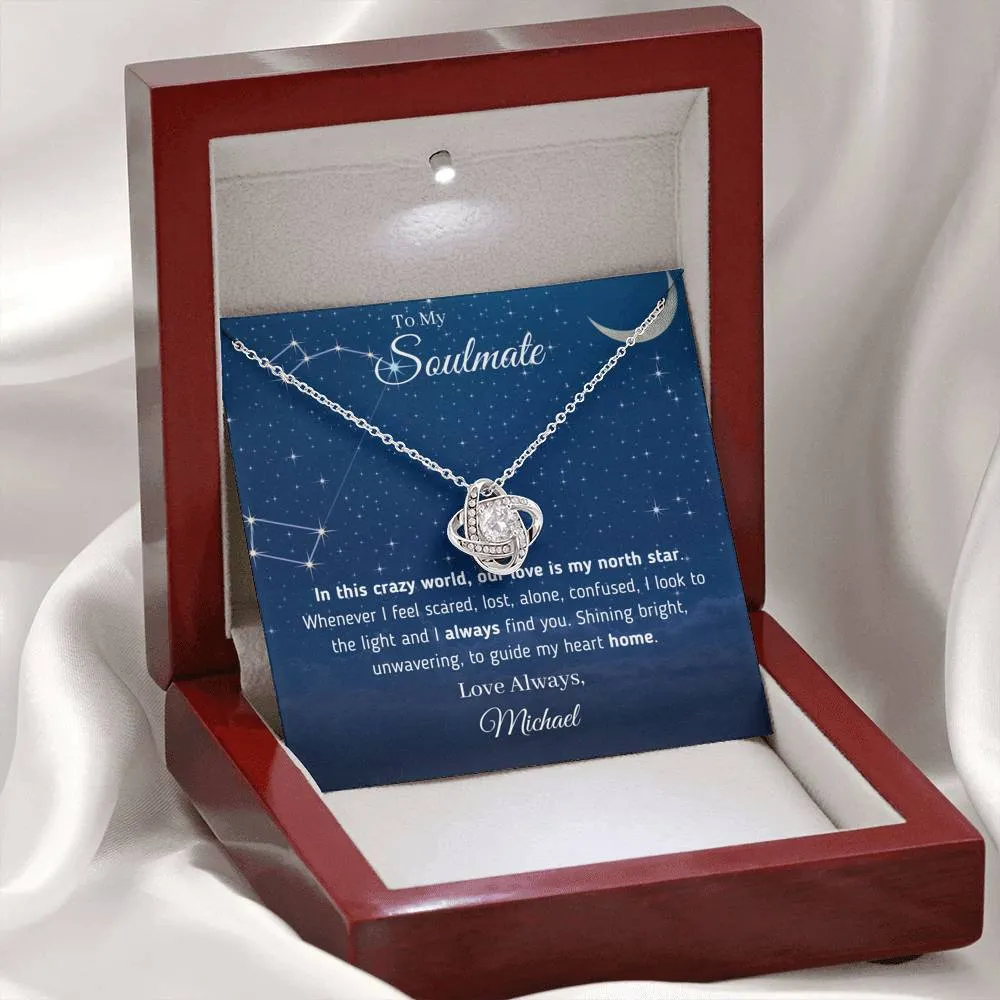🌟 "To My Soulmate - Our Love Is My North Star" Necklace 🌟