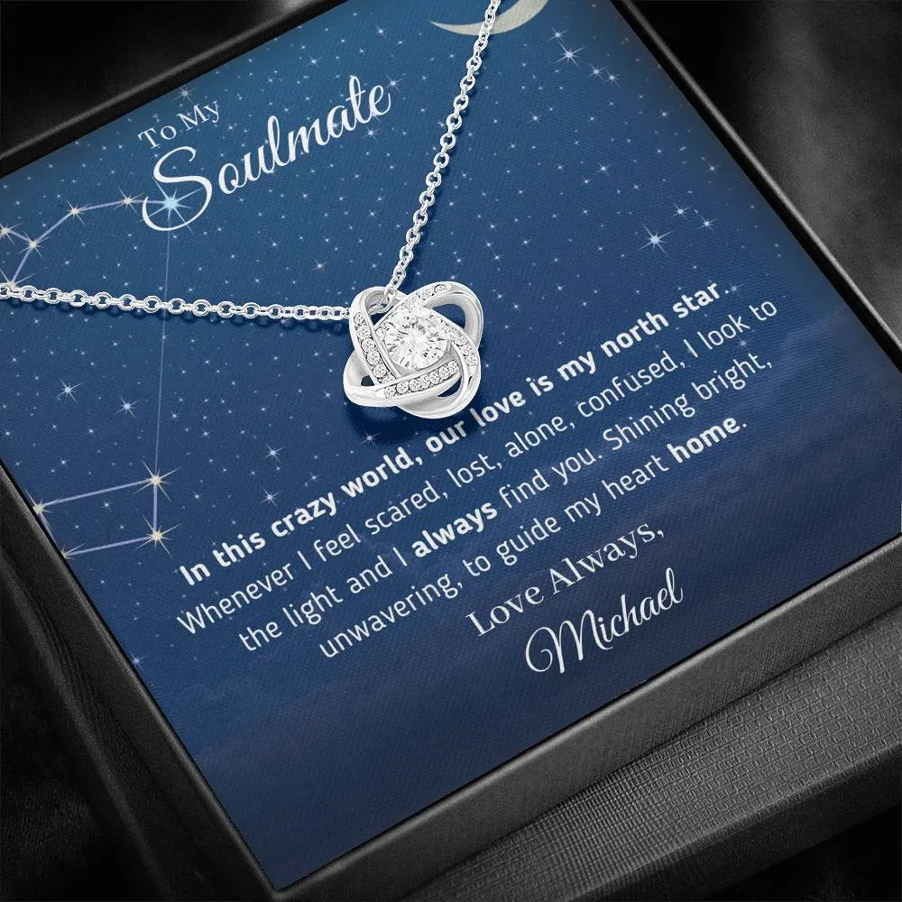 🌟 "To My Soulmate - Our Love Is My North Star" Necklace 🌟