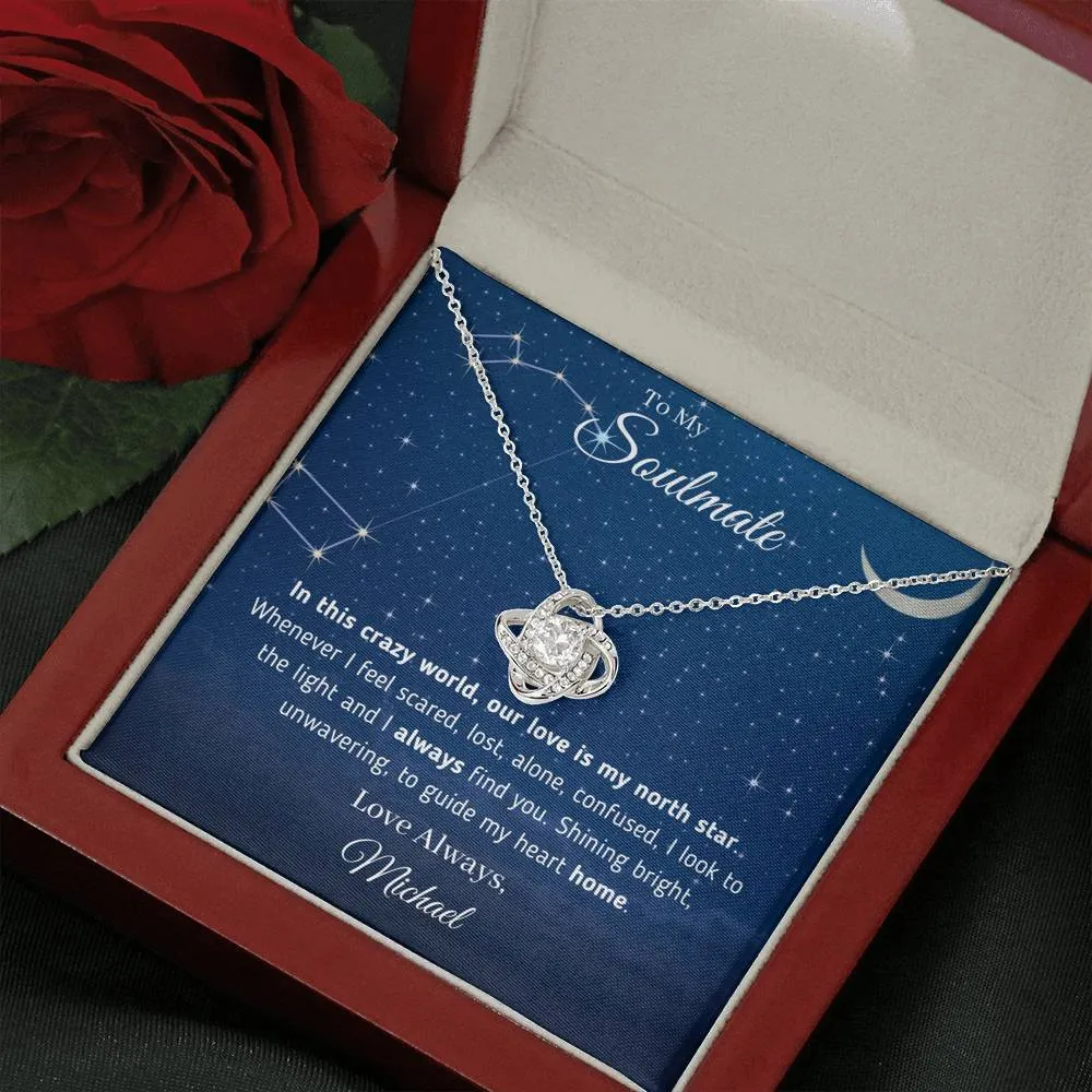 🌟 "To My Soulmate - Our Love Is My North Star" Necklace 🌟