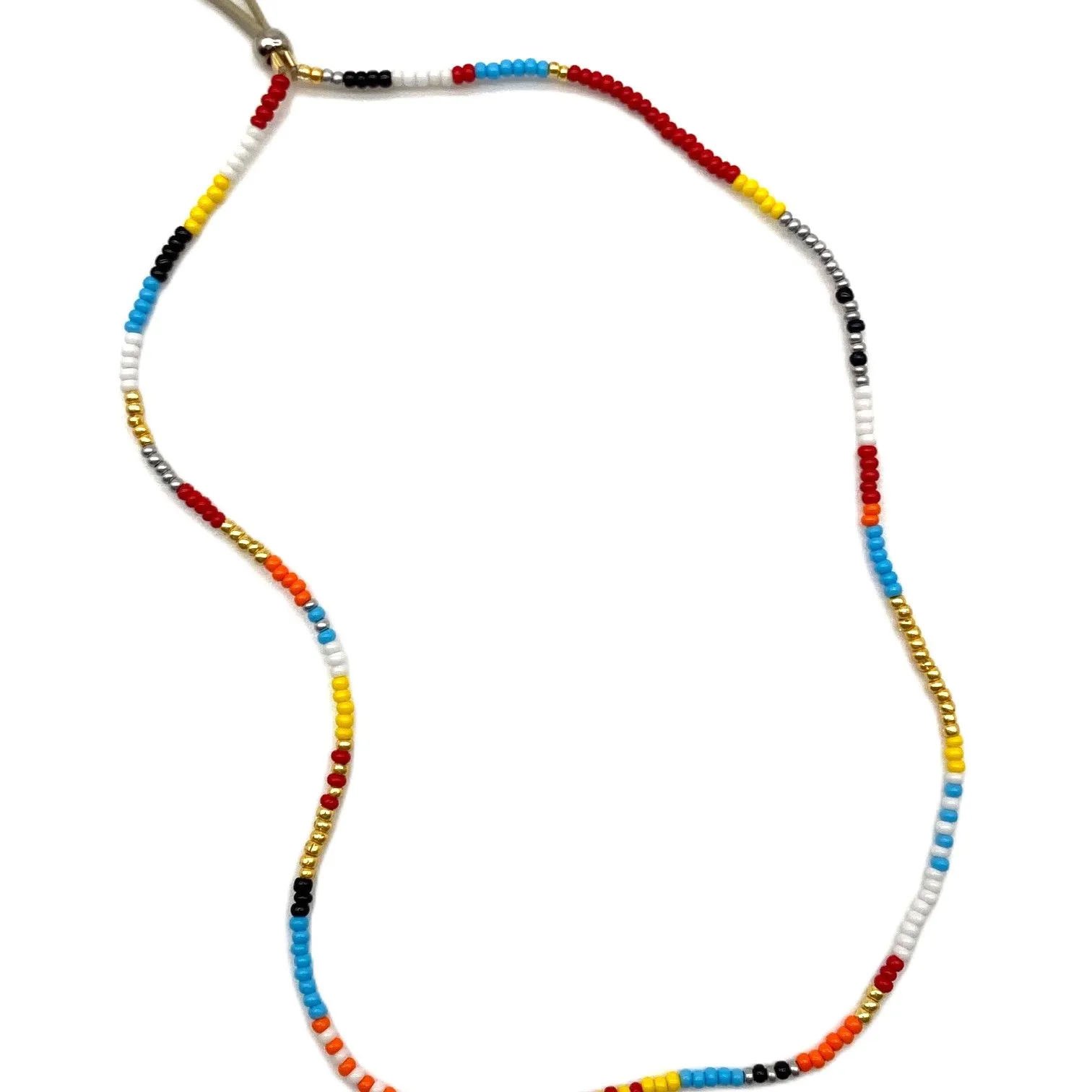 1 Strand Necklace / Wrap Bracelet - PARAKEET