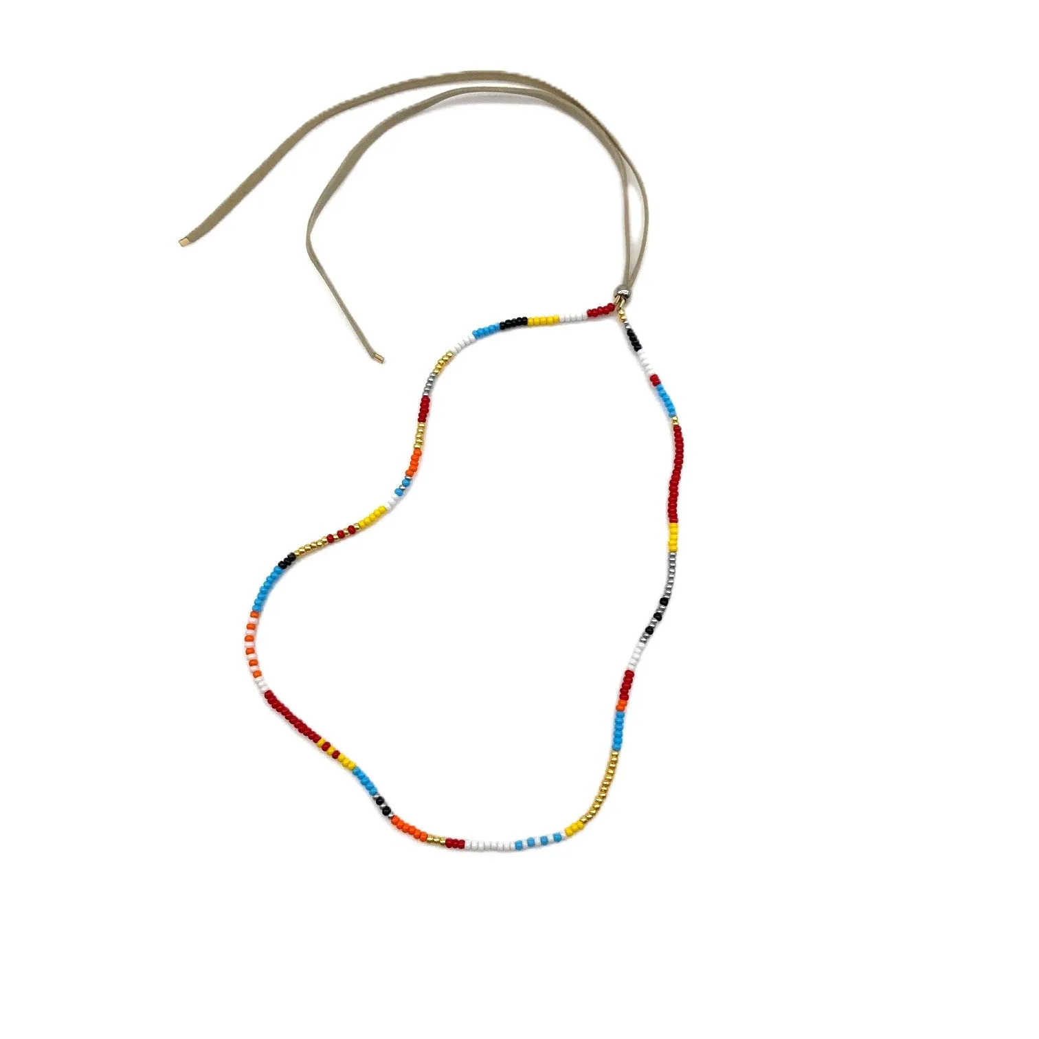 1 Strand Necklace / Wrap Bracelet - PARAKEET