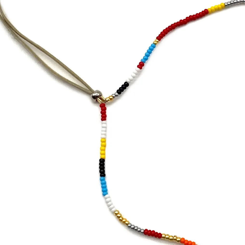 1 Strand Necklace / Wrap Bracelet - PARAKEET
