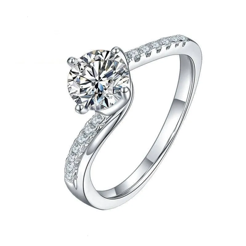 1.0 Ct 6.5mm Diamond Engagement Ring
