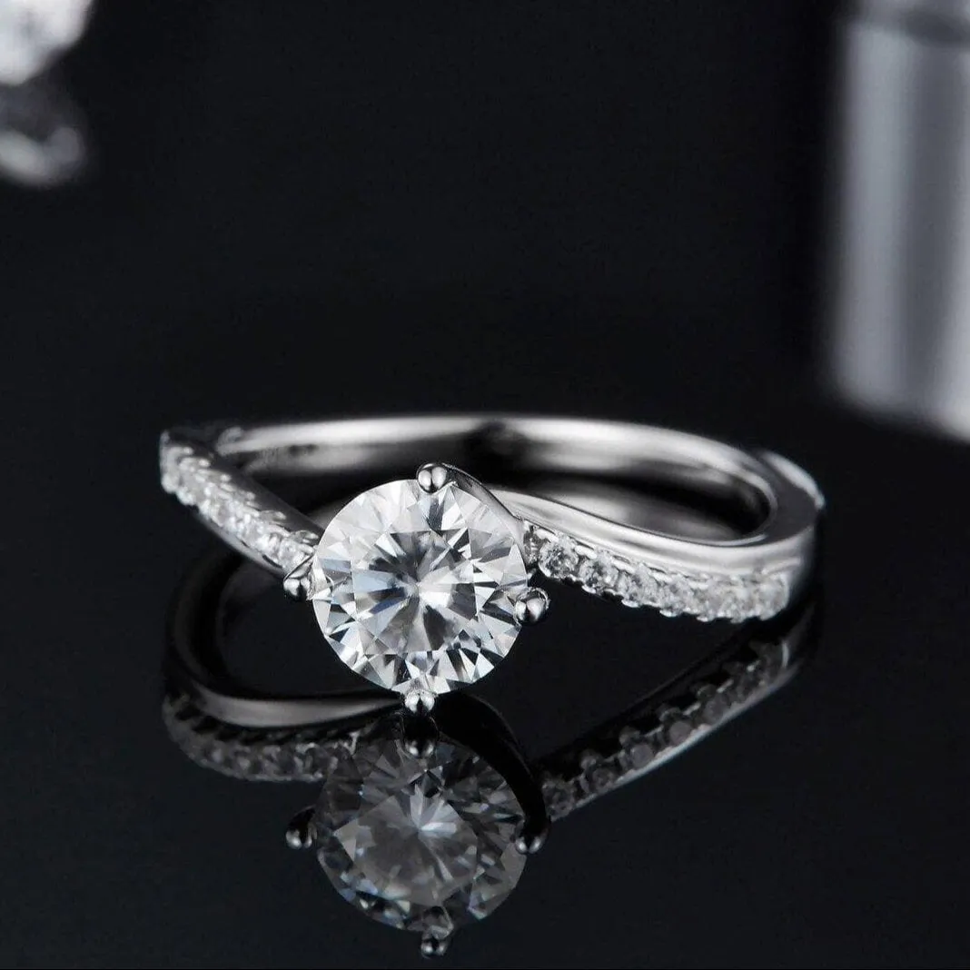 1.0 Ct 6.5mm Diamond Engagement Ring