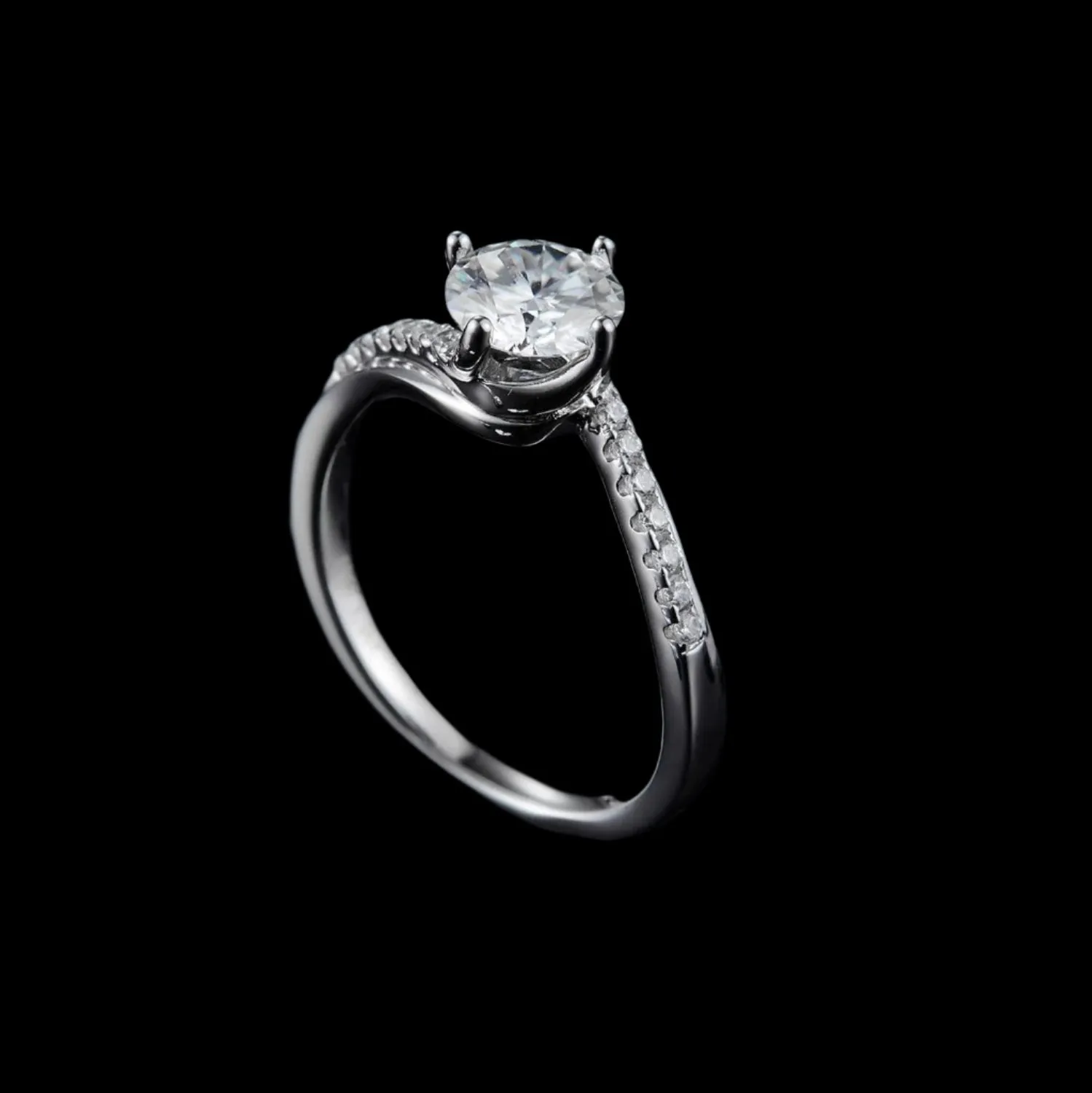 1.0 Ct 6.5mm Diamond Engagement Ring