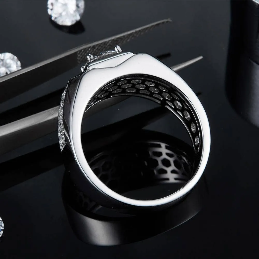 1.0 Ct. 6.5mm Men's Diamond Cluster Ring
