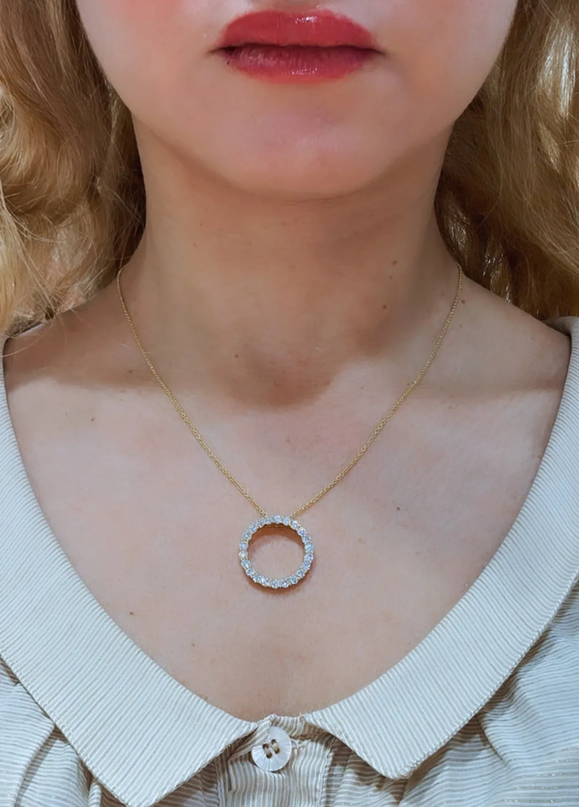 1.67ct tw Diamond Circle of Life Pendant Necklace