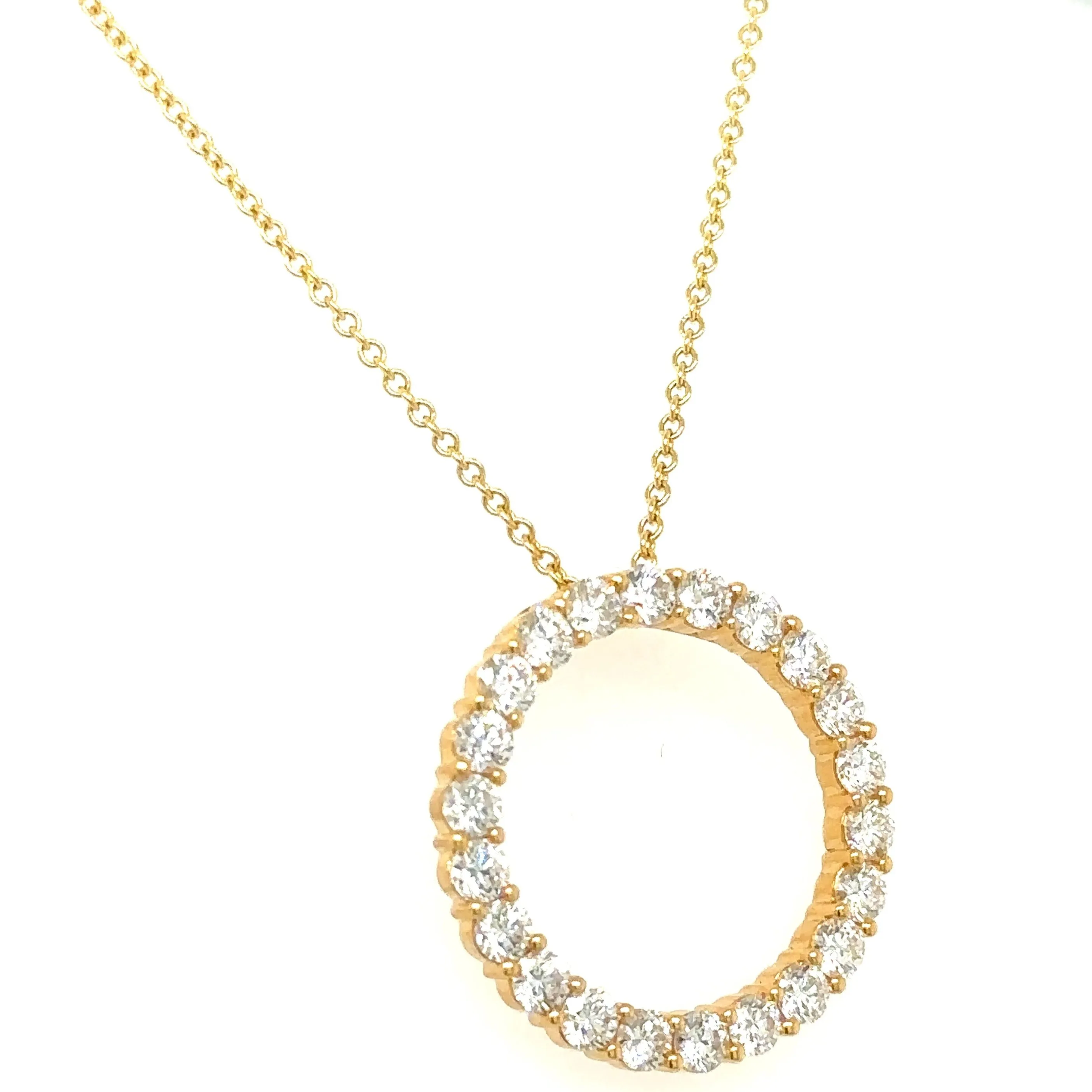 1.67ct tw Diamond Circle of Life Pendant Necklace