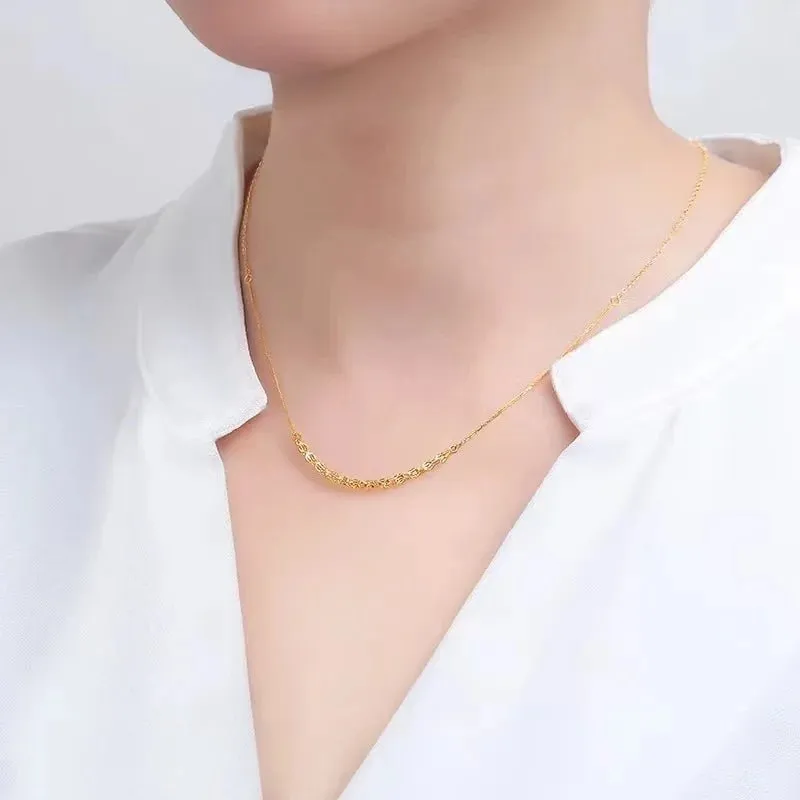 18k Yellow Gold Phoenix Tail Chain Necklace