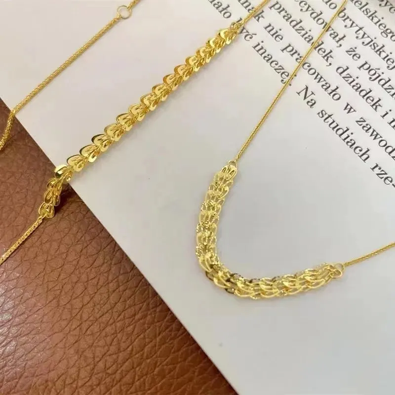 18k Yellow Gold Phoenix Tail Chain Necklace