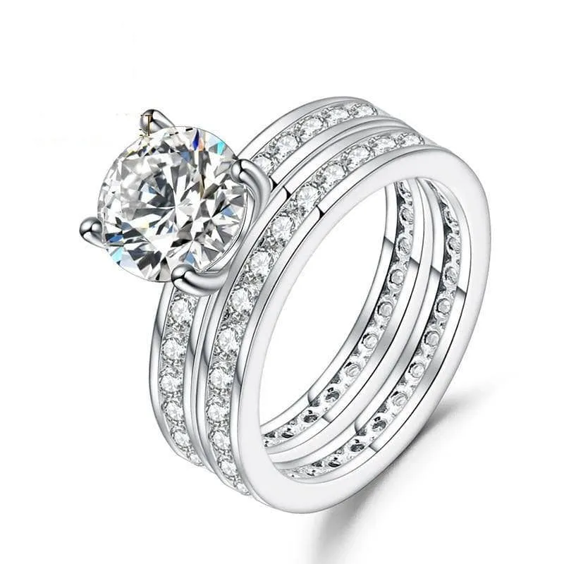 2.0Ct 8mm Diamond Wedding Ring