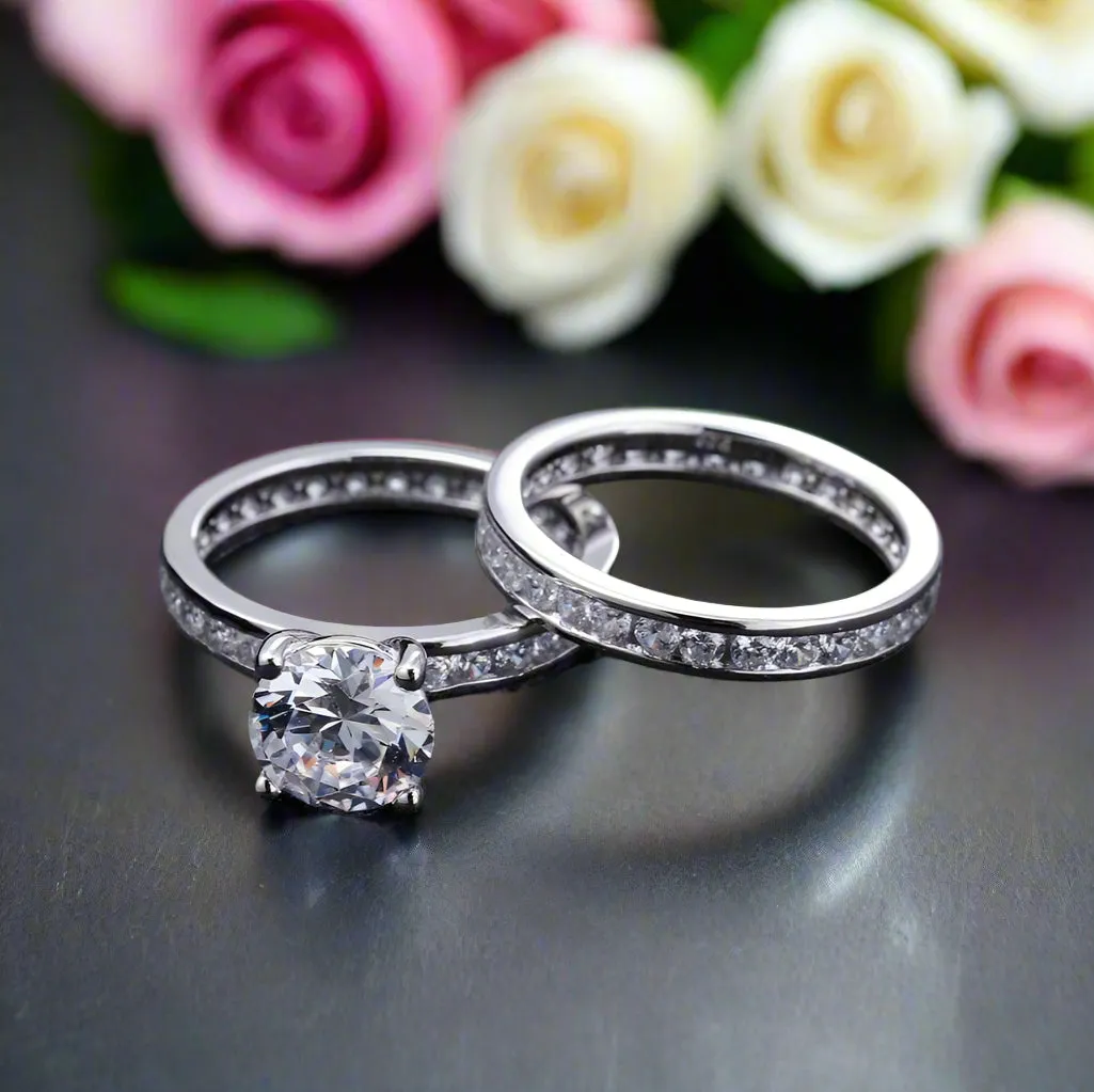 2.0Ct 8mm Diamond Wedding Ring