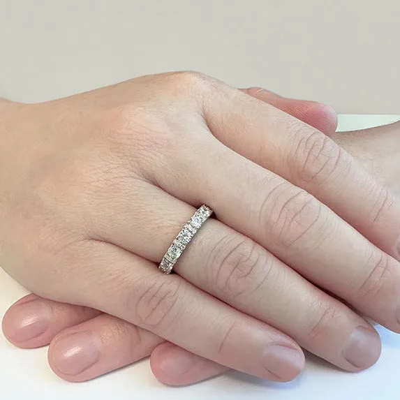 2.12 ct Round Diamond Eternity Wedding Band