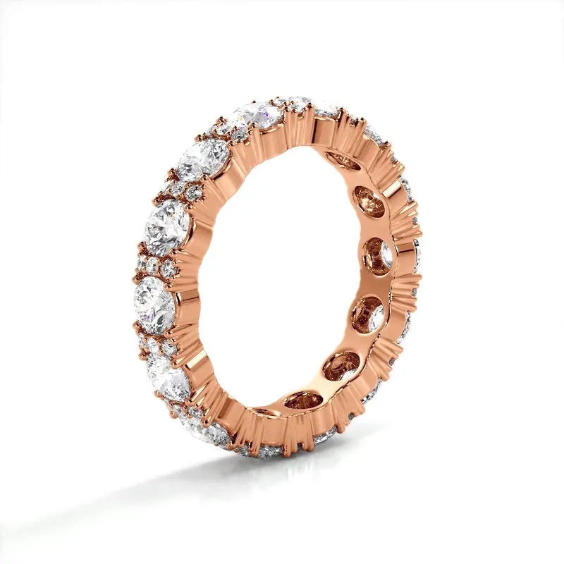 2.12 ct Round Diamond Eternity Wedding Band