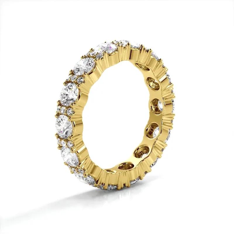 2.12 ct Round Diamond Eternity Wedding Band
