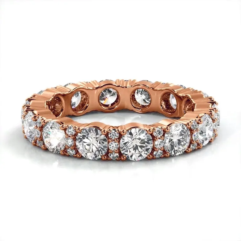 2.12 ct Round Diamond Eternity Wedding Band
