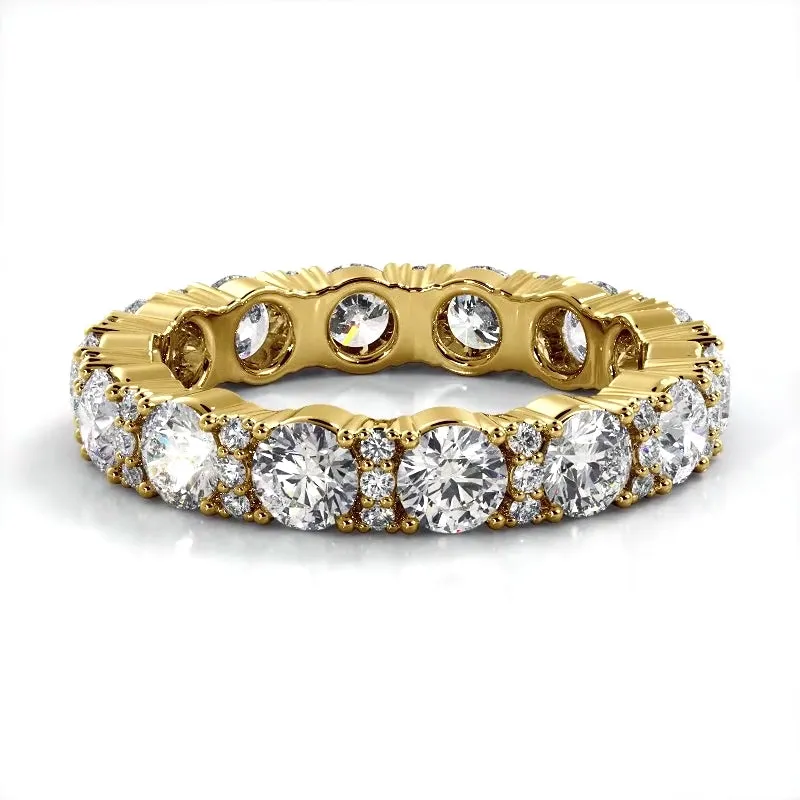 2.12 ct Round Diamond Eternity Wedding Band