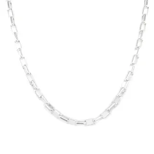 4mm Silver Paperclip Chain