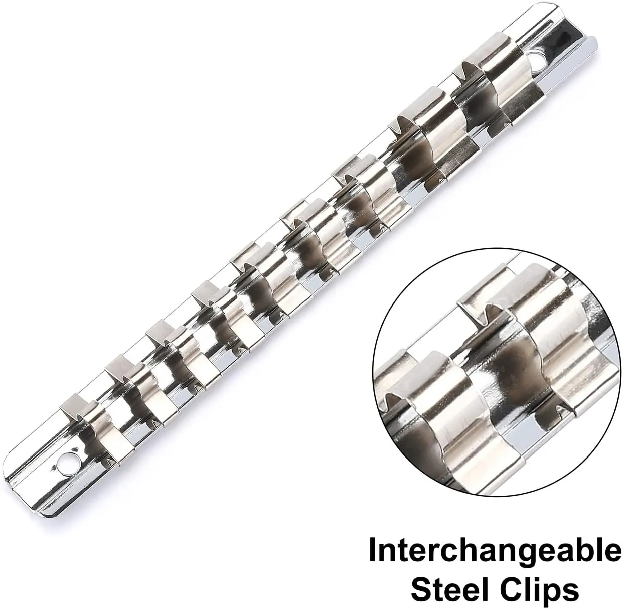 9-Piece Low Profile Impact Triple Square Bit Socket Set, Includes Storag