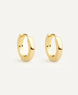 Alexa Structure 14k Gold Hoop Earrings