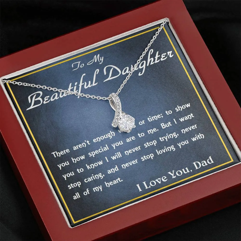 ALLURING BEAUTY Necklace, Custom Message Card