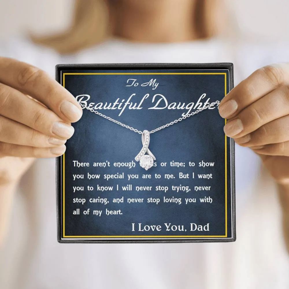ALLURING BEAUTY Necklace, Custom Message Card