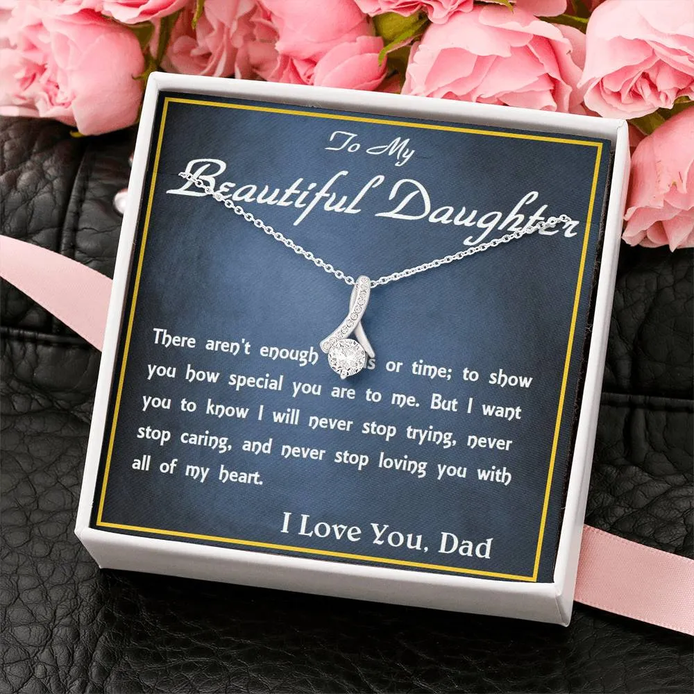 ALLURING BEAUTY Necklace, Custom Message Card