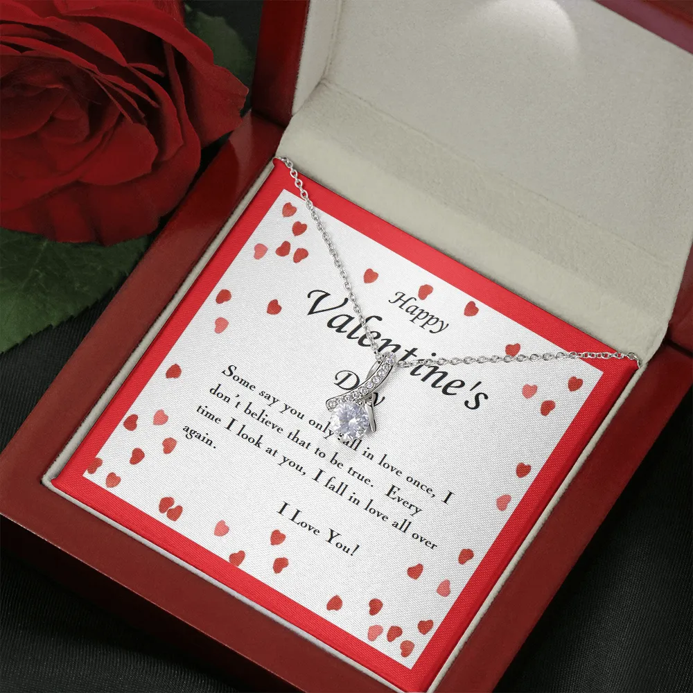 ALLURING BEAUTY Necklace, For Her, Valentine's Day, Mother, Wife, Girlfriend, with Custom Message Card