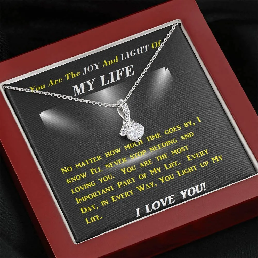ALLURING BEAUTY Necklace, Gift for Her, Girlfriend, Daughter, Mother, Mom, Mamma, Mum, Birthday, Christmas, Custom Message Card