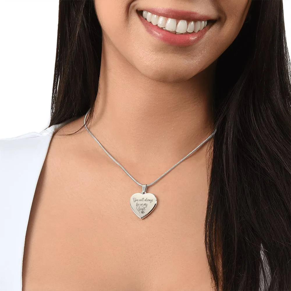 Always in My Heart Engraved Necklace