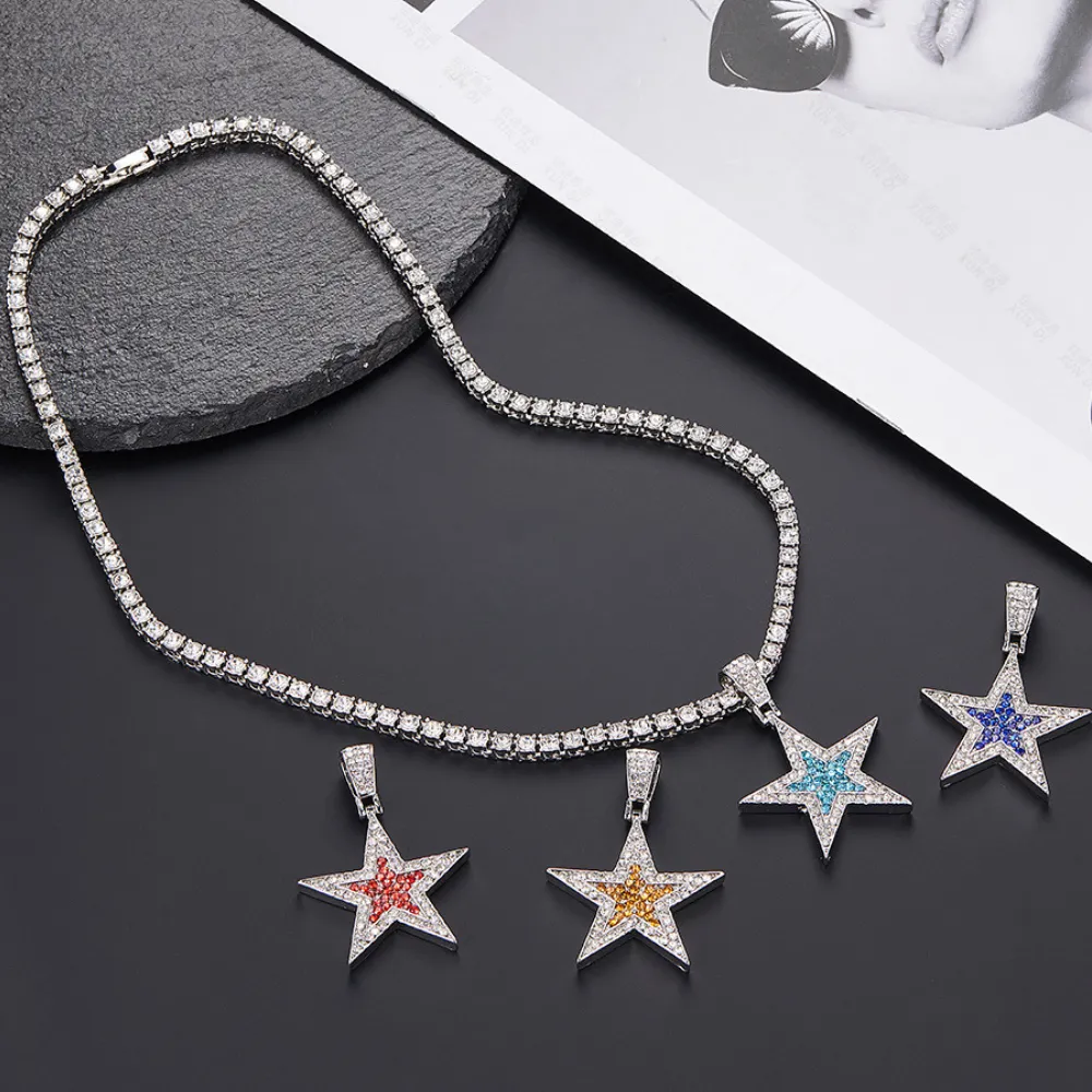 American pentagram necklace