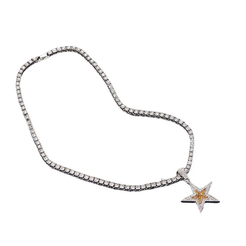 American pentagram necklace