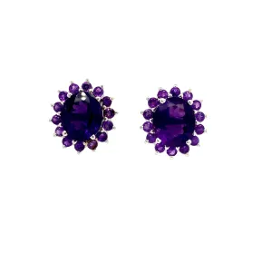 Amethyst Earring in .925 Sterling Silver - KST 5091