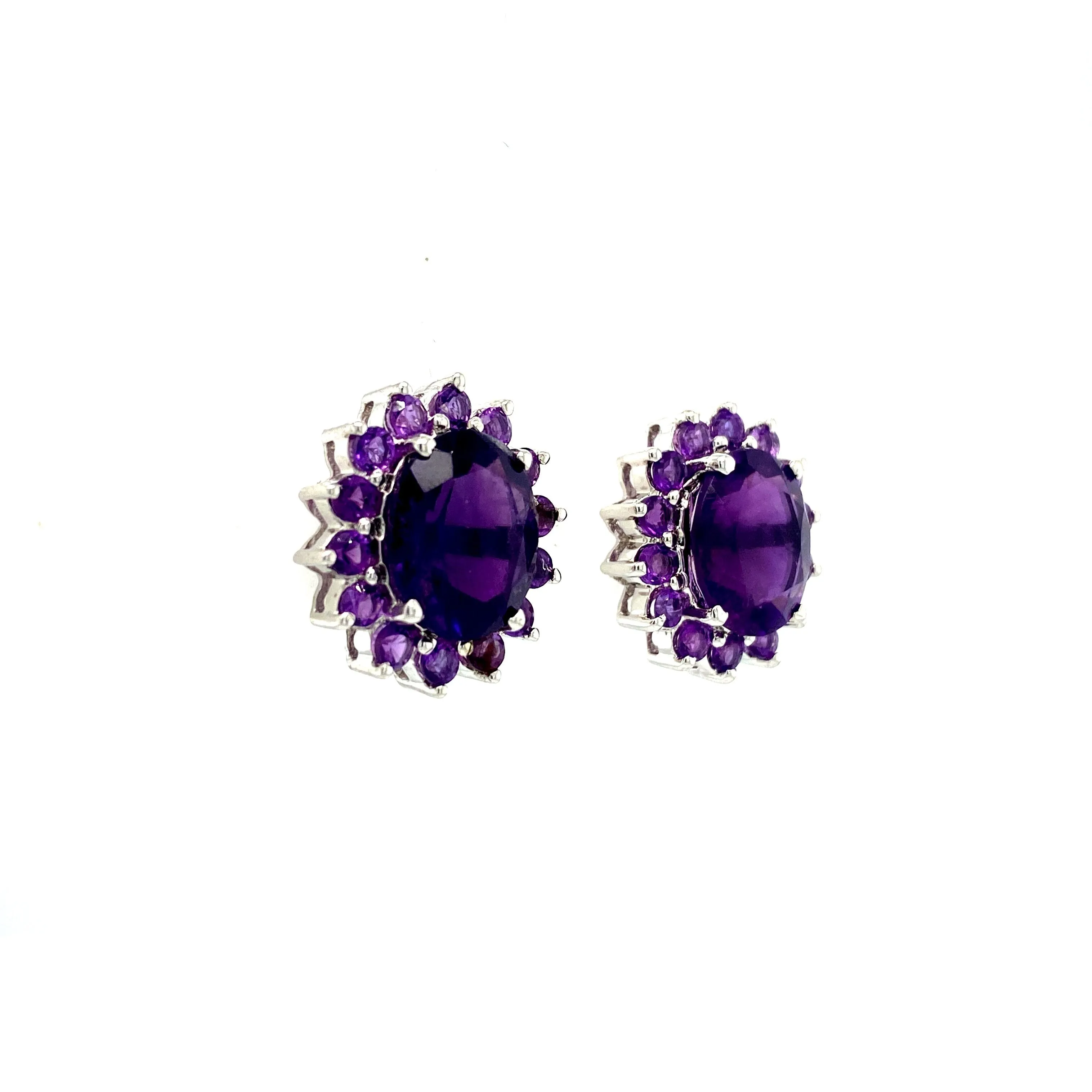 Amethyst Earring in .925 Sterling Silver - KST 5091