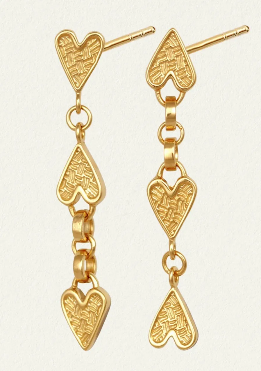 Amore Earrings Gold Vermeil