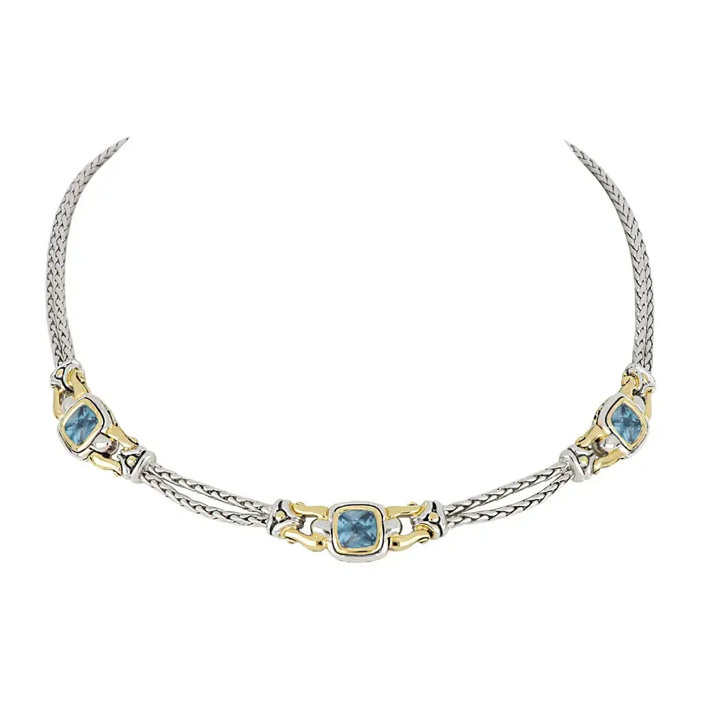 Anvil Collection - Square Three-Station Necklace