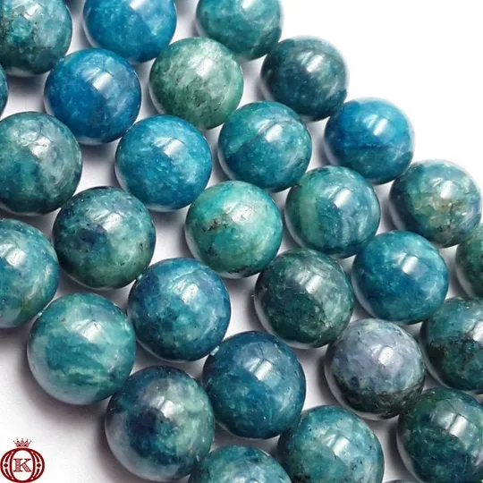 Apatite Beads Smooth Round