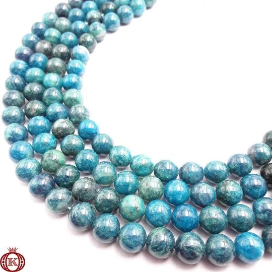 Apatite Beads Smooth Round