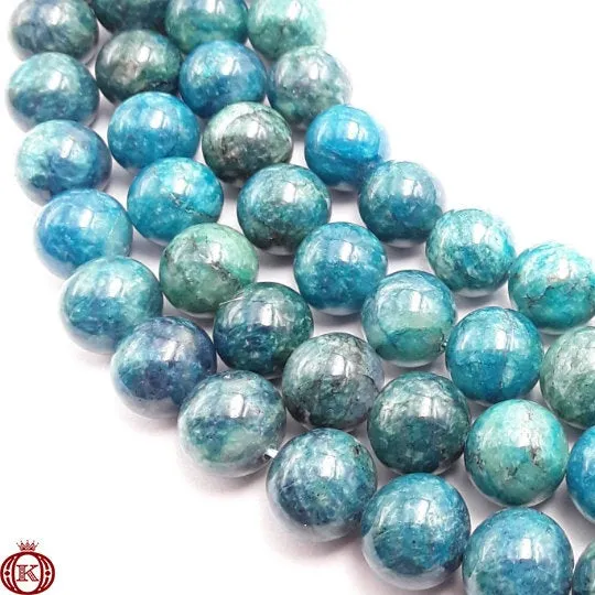 Apatite Beads Smooth Round