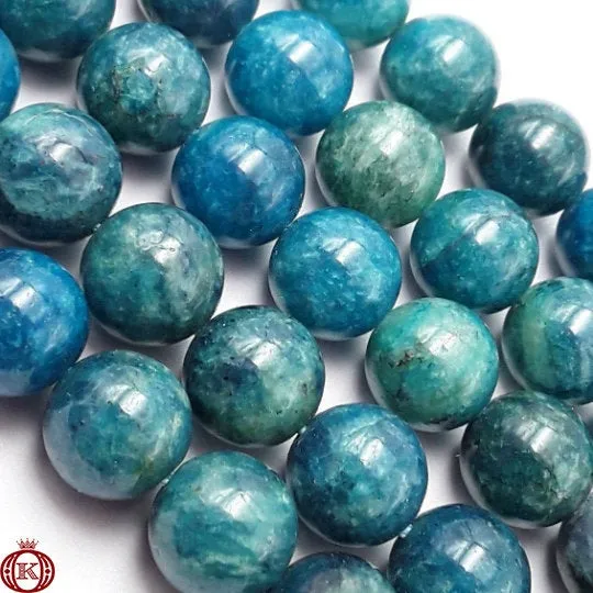 Apatite Beads Smooth Round