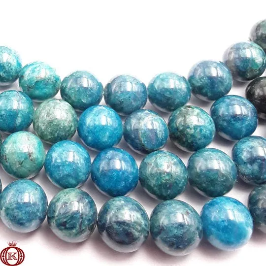 Apatite Beads Smooth Round