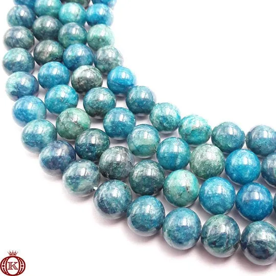 Apatite Beads Smooth Round