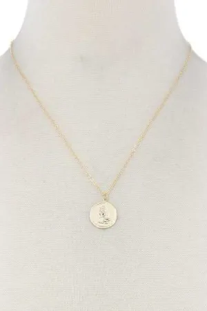 Aquarius Circle Necklace