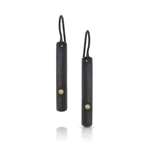 Ara Oxidized Sterling Silver Bar Earrings