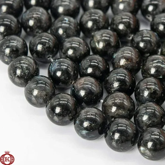 Arfvedsonite Beads Smooth Round