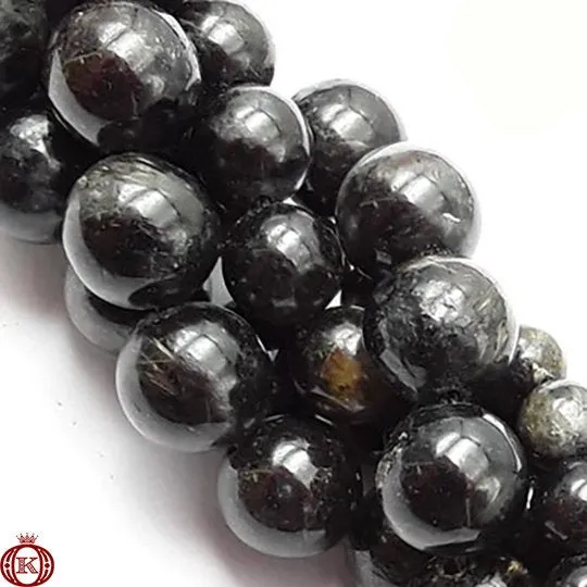 Arfvedsonite Beads Smooth Round