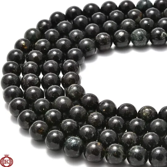 Arfvedsonite Beads Smooth Round