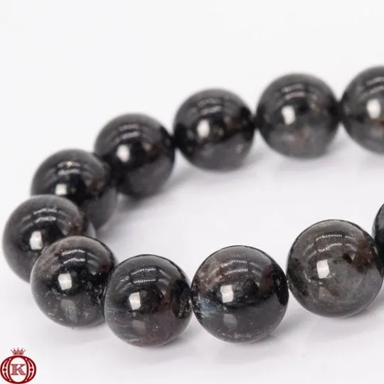 Arfvedsonite Beads Smooth Round
